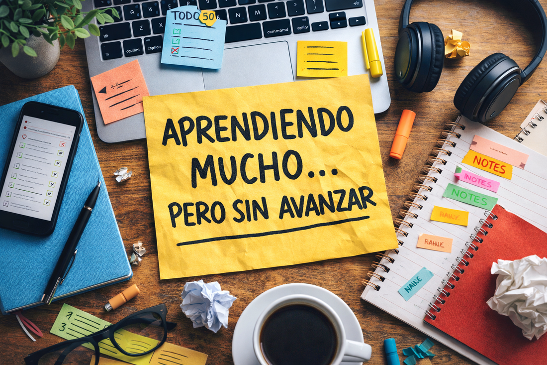 Por qué sientes que aprendes mucho… pero no avanzas (y cómo solucionarlo)