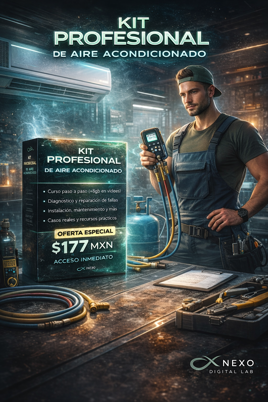 KIT PROFESIONAL DE AIRE ACONDICIONADO